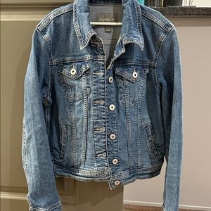 Style & Co. Petite Blue Denim Jacket with Button Front
